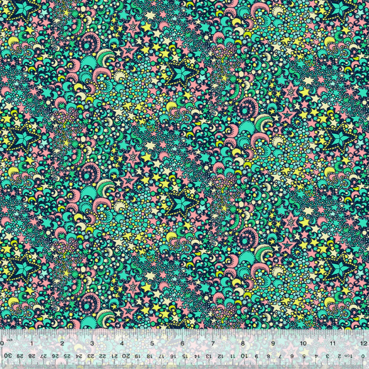 Sally Kelly Windham Fabrics Paradiso Galactic Midnight 52649D-1