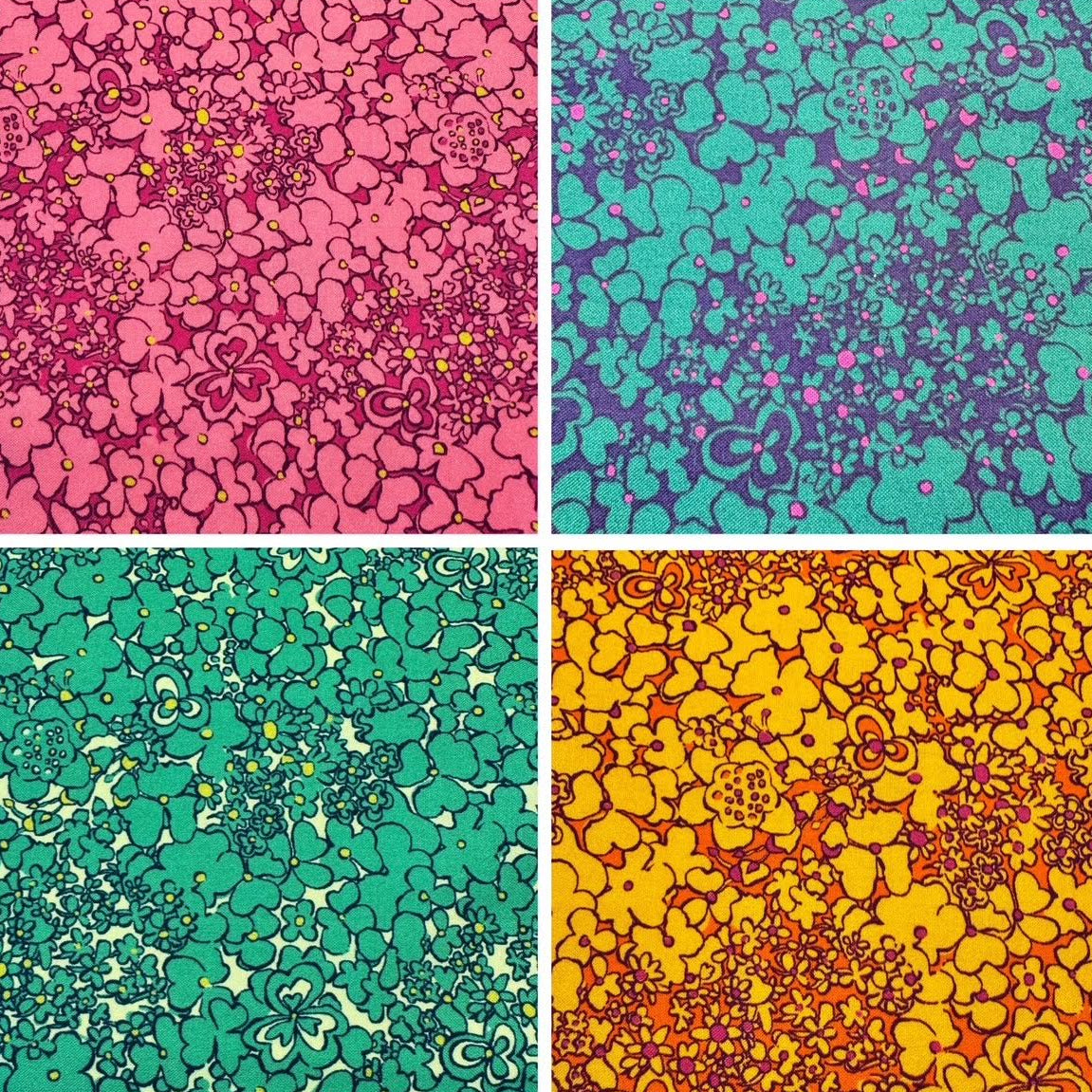 Sally Kelly Windham Fabrics Periwinkle Botanica