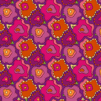 Sally Kelly Windham Fabrics Twilight Pop Magenta 54303D-4