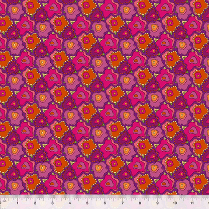 Sally Kelly Windham Fabrics Twilight Pop Magenta 54303D-4