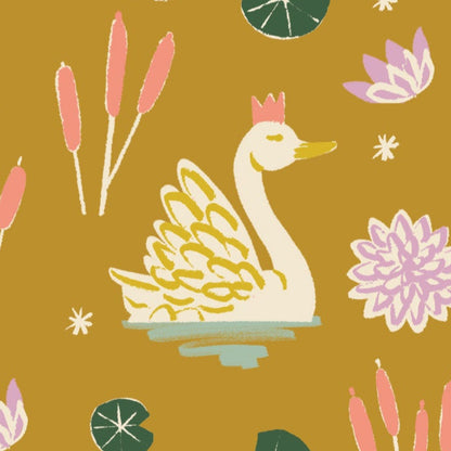 Samantha Johnson Cloud9 Fabrics Floral Frenzy Swan Lake 227676