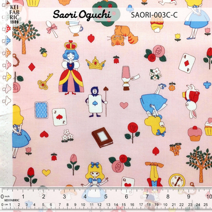 Saori Oguchi Alice in Wonderland Kawaii Kei Fabric Japanese Import SAORI-003C-C