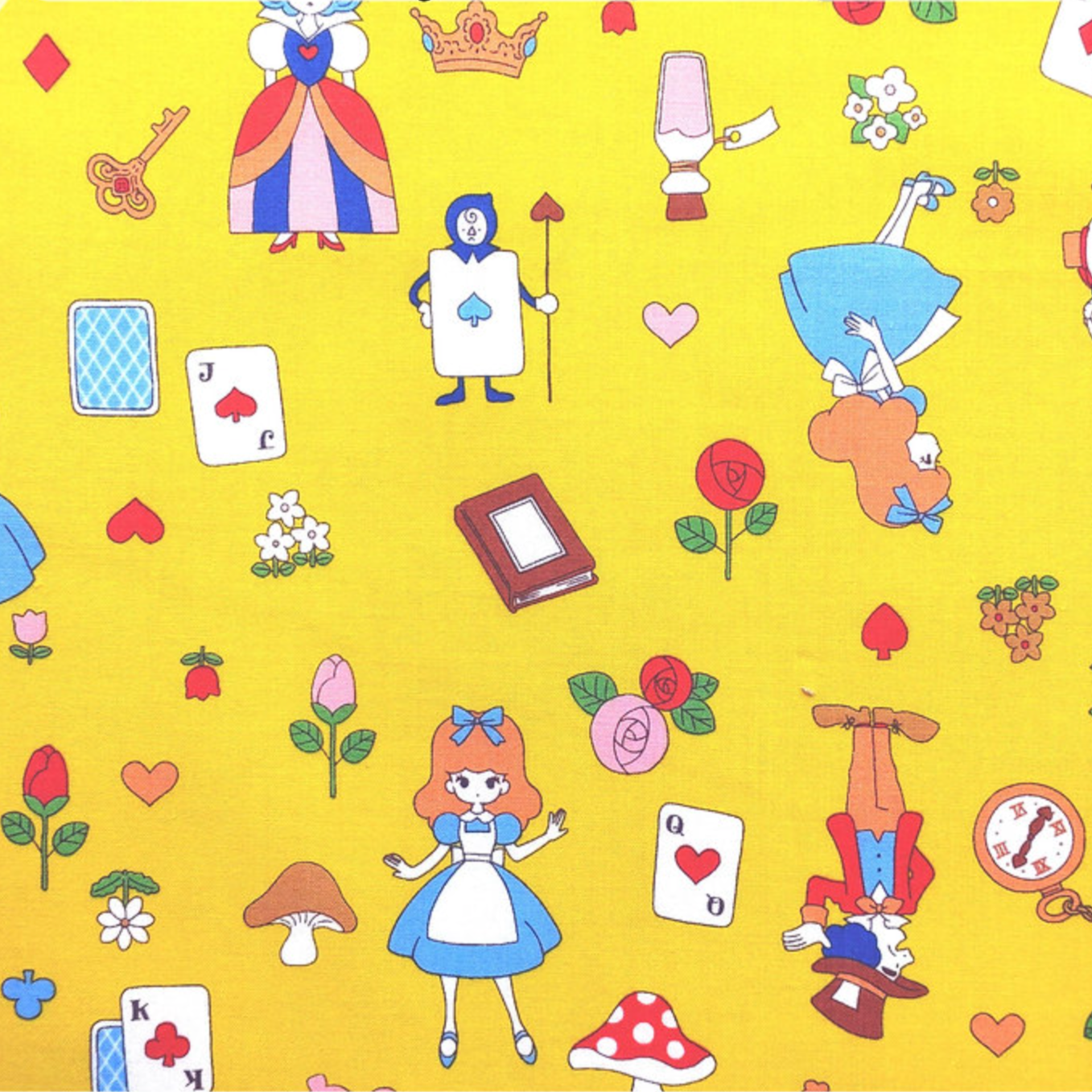 Saori Oguchi Alice in Wonderland Kawaii Kei Fabric Japanese Import SAORI-003C-D