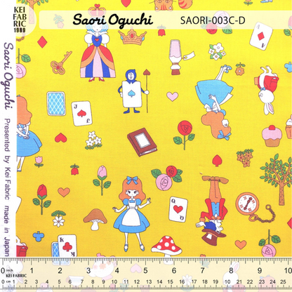 Saori Oguchi Alice in Wonderland Kawaii Kei Fabric Japanese Import SAORI-003C-D