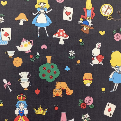 Saori Oguchi Alice in Wonderland Kawaii Kei Fabric Japanese Import SAORI-003C-E