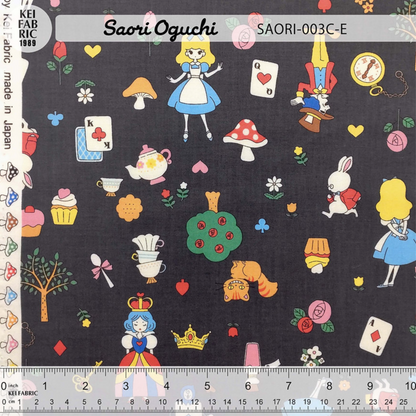 Saori Oguchi Alice in Wonderland Kawaii Kei Fabric Japanese Import SAORI-003C-E