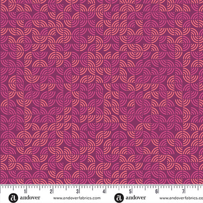 Sarah J Maxwell Andover Fabrics At Days End Prairie Winds A-1096-P Sundown