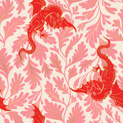 Sarah Watts Moda Fabrics Ruby Star Society Fireglow Dragon Lair RS2132 12M Metallic Dark Ruby