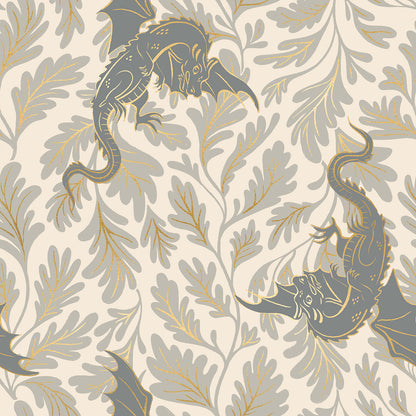 Sarah Watts Moda Fabrics Ruby Star Society Fireglow Dragon Lair RS2133 11M Metallic Oyster