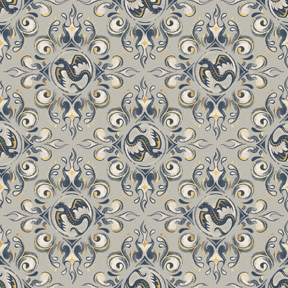 Sarah Watts Moda Fabrics Ruby Star Society Fireglow Emblem RS2136 13M Metallic Oyster