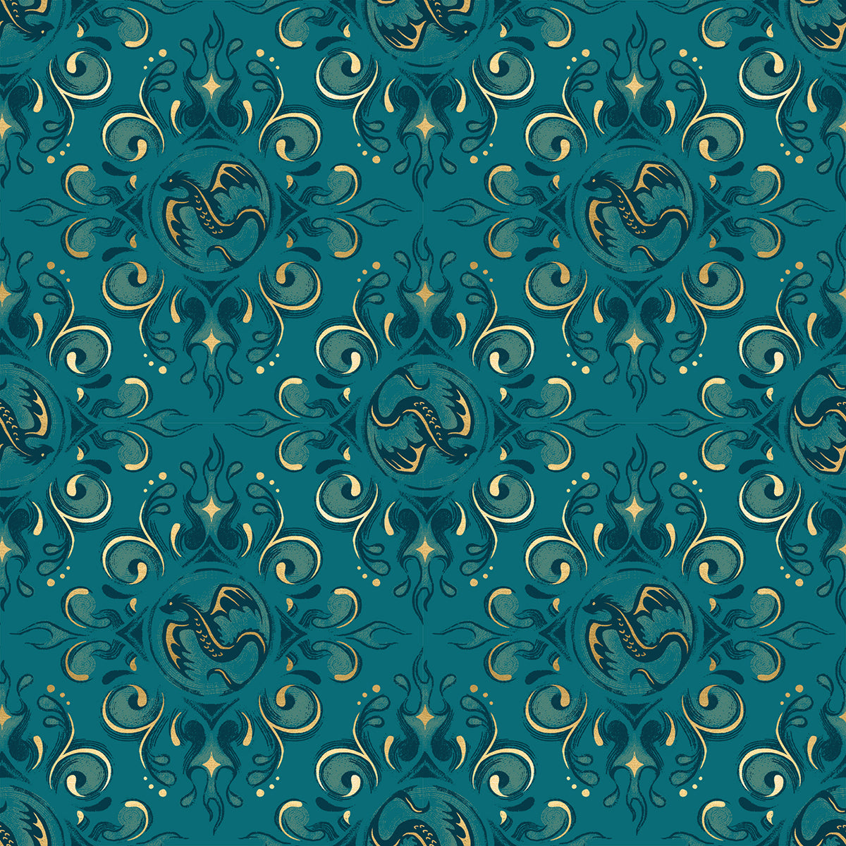 Sarah Watts Moda Fabrics Ruby Star Society Fireglow Emblem RS2136 14M Metallic Galaxy