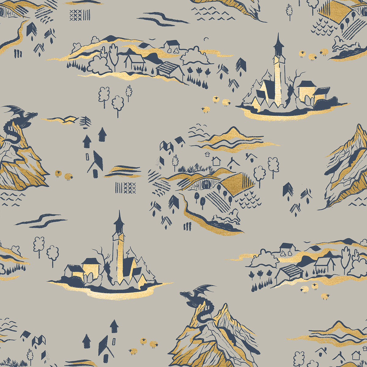 Sarah Watts Moda Fabrics Ruby Star Society Fireglow Mountain Town RS2133 13M Oyster