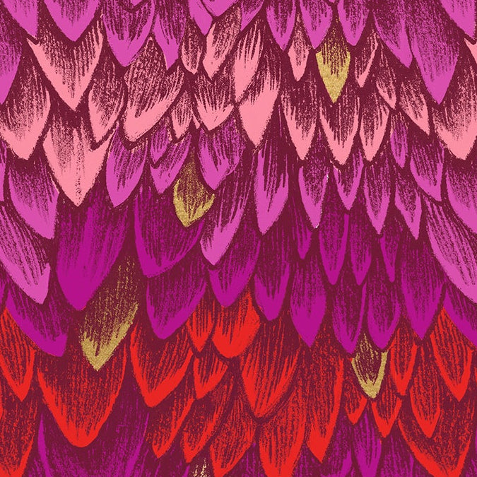 Sarah Watts Moda Fabrics Ruby Star Society Fireglow Scales RS2134 11M Rose