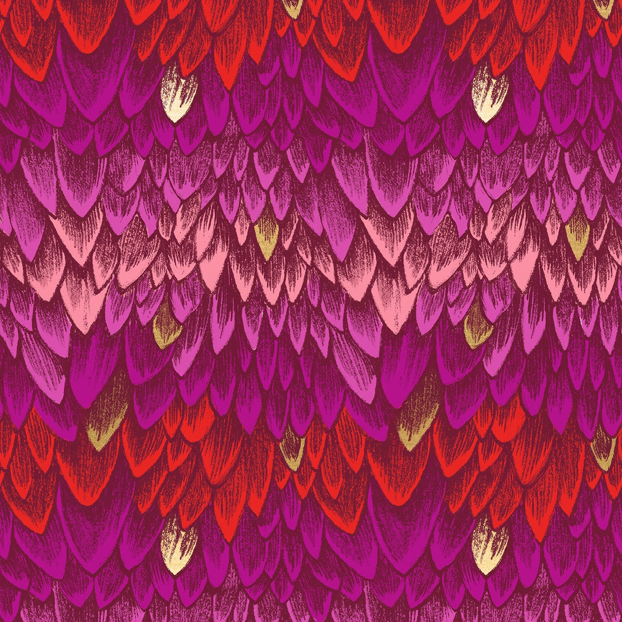 Sarah Watts Moda Fabrics Ruby Star Society Fireglow Scales RS2134 11M Rose