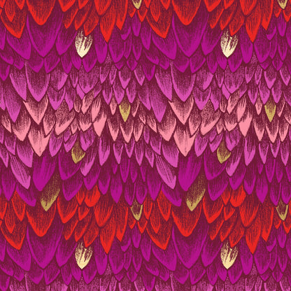 Sarah Watts Moda Fabrics Ruby Star Society Fireglow Scales RS2134 11M Rose