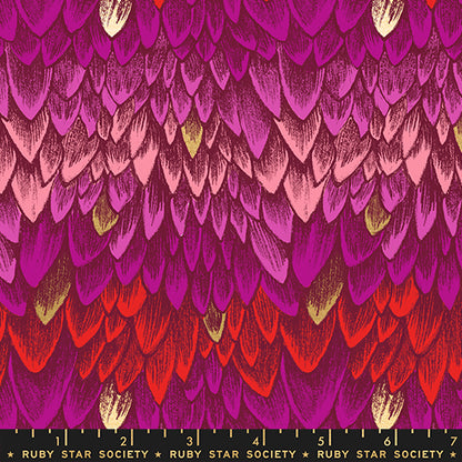 Sarah Watts Moda Fabrics Ruby Star Society Fireglow Scales RS2134 11M Rose