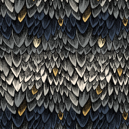 Sarah Watts Moda Fabrics Ruby Star Society Fireglow Scales RS2134 14M Metallic Smoke