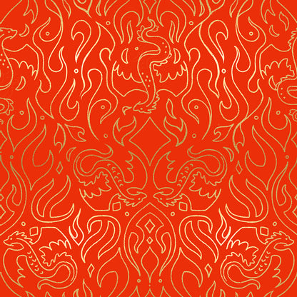 Sarah Watts Moda Fabrics Ruby Star Society Fireglow Scribe RS2137 12M Metallic Dark Ruby