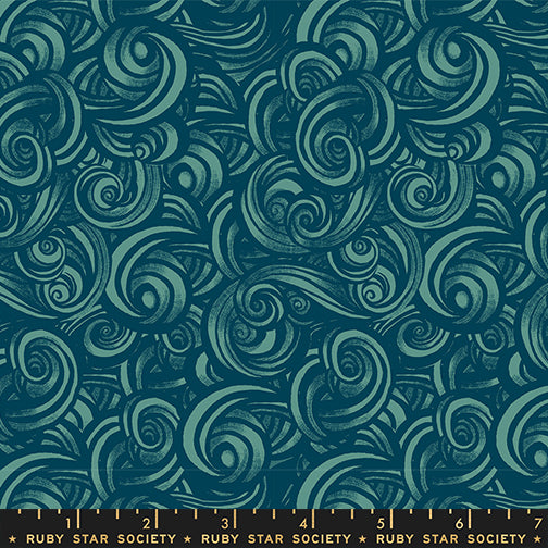 Sarah Watts Moda Fabrics Ruby Star Society Fireglow Smoke RS2135 15 Watercress