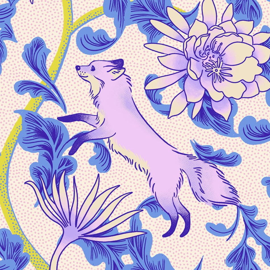 Sarah Watts Ruby Star Society Moda Fabrics Glow Garden Fox Bloom RS2112 11 Natural