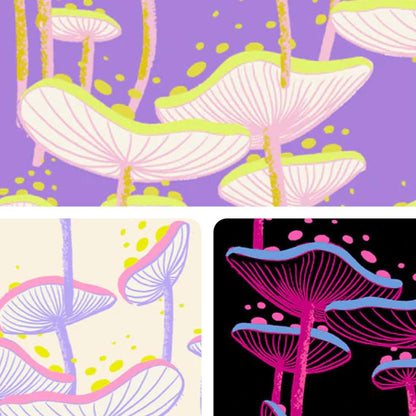 Sarah Watts Ruby Star Society Moda Fabrics Glow Garden Fungi RS2115