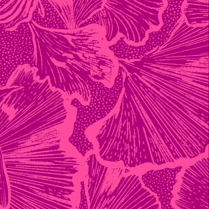 Sarah Watts Ruby Star Society Moda Fabrics Glow Garden Ginko RS2113 15 Light Berry