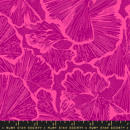 Sarah Watts Ruby Star Society Moda Fabrics Glow Garden Ginko RS2113 15 Light Berry