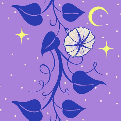 Sarah Watts Ruby Star Society Moda Fabrics Glow Garden Moon Vines RS2114 15 Amethyst