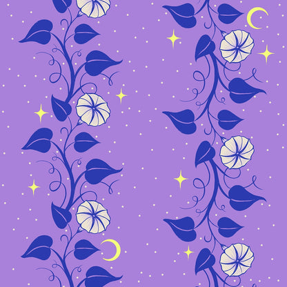 Sarah Watts Ruby Star Society Moda Fabrics Glow Garden Moon Vines RS2114 15 Amethyst