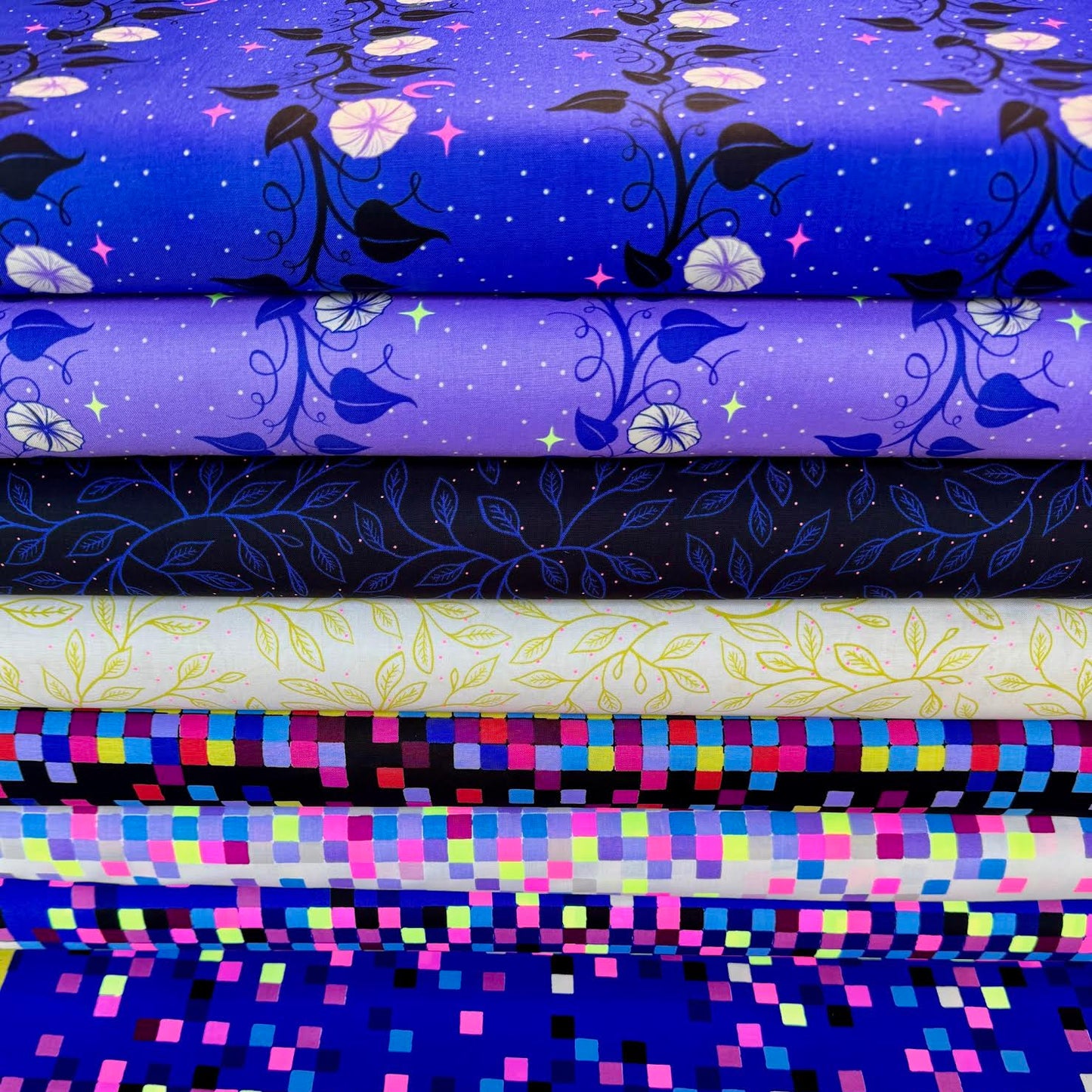 Sarah Watts Ruby Star Society Moda Fabrics Glow Garden Moon Vines RS2114 5