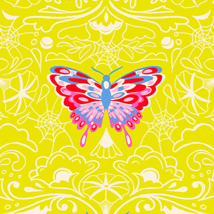Sarah Watts Ruby Star Society Moda Fabrics Glow Garden Morning Moth RS2116 14 Citron