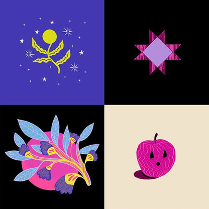 Sarah Watts Ruby Star Society Moda Fabrics Glow Garden Panel RS211111