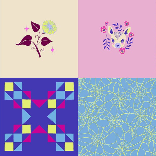 Sarah Watts Ruby Star Society Moda Fabrics Glow Garden Panel RS211111