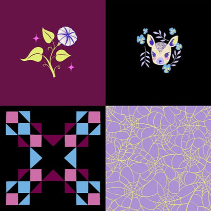 Sarah Watts Ruby Star Society Moda Fabrics Glow Garden Panel RS211111