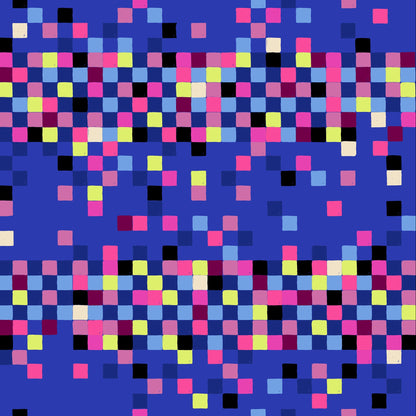 Sarah Watts Ruby Star Society Moda Fabrics Glow Garden Pixels RS2117 14 Blacklight