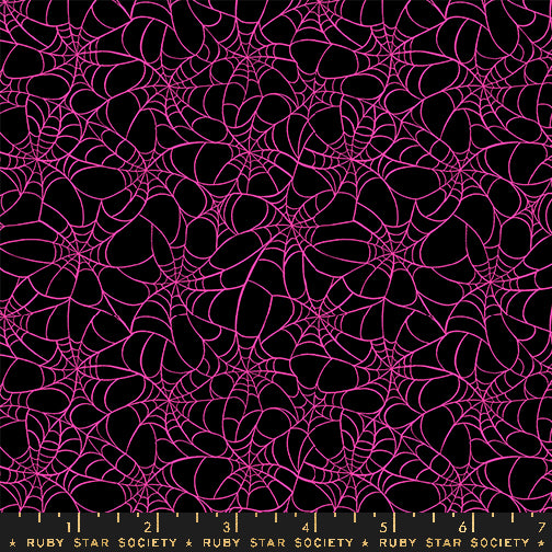 Sarah Watts Ruby Star Society Moda Fabrics Glow Garden Tangled Web RS2119 19 Black