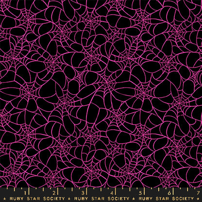Sarah Watts Ruby Star Society Moda Fabrics Glow Garden Tangled Web RS2119 19 Black