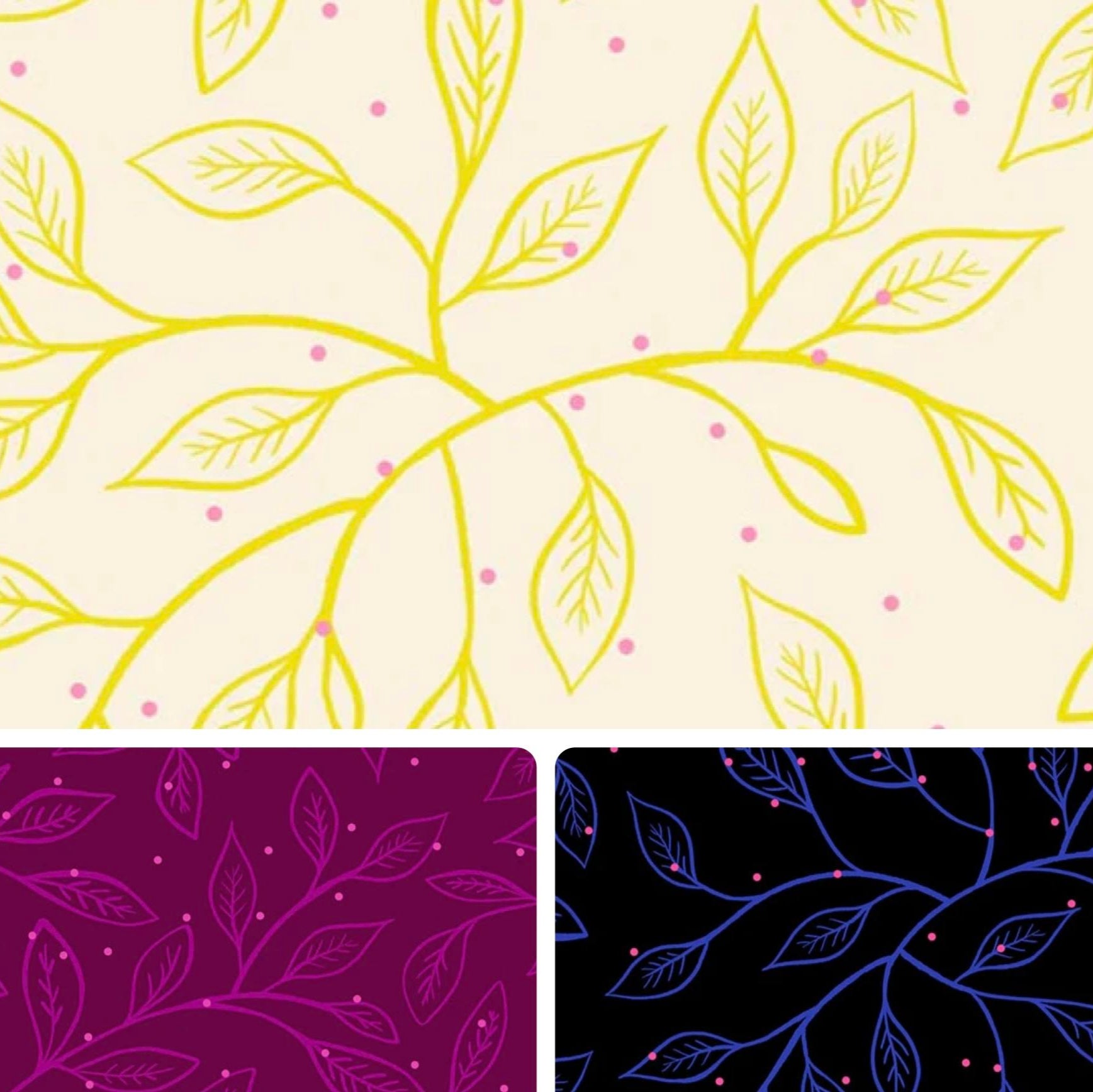 Sarah Watts Ruby Star Society Moda Fabrics Glow Garden Wandering Vine RS2118