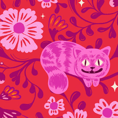 Sarah Watts Ruby Star Society Moda Fabrics Hello Alice Cheshire RS2123 12 Ruby