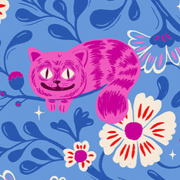 Sarah Watts Ruby Star Society Moda Fabrics Hello Alice Cheshire RS2123 13 Lindley Blue