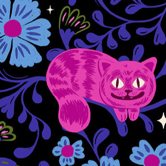 Sarah Watts Ruby Star Society Moda Fabrics Hello Alice Cheshire RS2123 14 Black