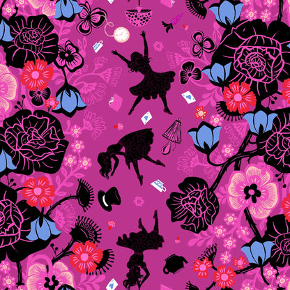 Sarah Watts Ruby Star Society Moda Fabrics Hello Alice Rabbit Hole RS2121 12 Berry