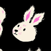 Sarah_Watts_Ruby_Star_Society_Moda_Fabrics_Hello_Alice_Rushing Rabbit_RS2125 14 Black