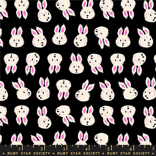 Sarah_Watts_Ruby_Star_Society_Moda_Fabrics_Hello_Alice_Rushing Rabbit_RS2125 14 Black