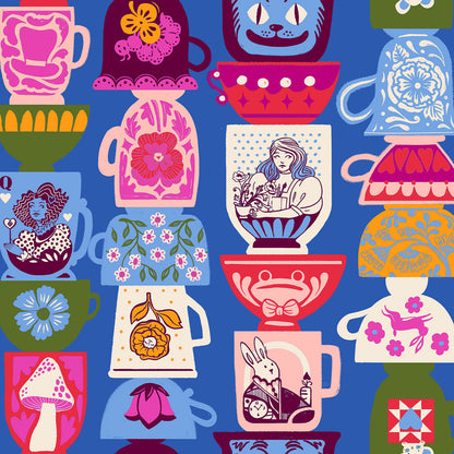  Sarah Watts Ruby Star Society Moda Fabrics Hello Alice Tea Party RS2122 12 Blue Ribbon