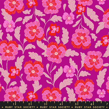 Sarah_Watts_Ruby_Star_Society_Moda_Fabrics_Hello_Alice_Violets_RS2126 13 Berry
