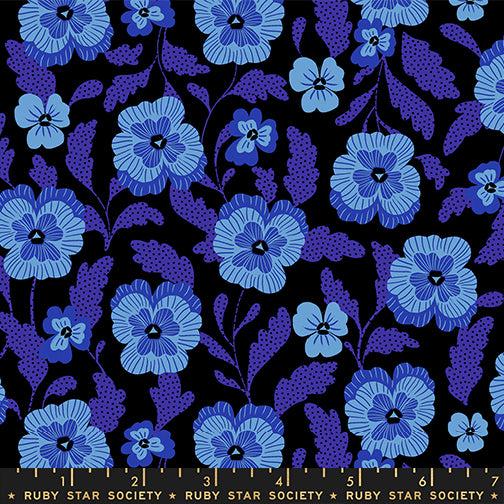 Sarah_Watts_Ruby_Star_Society_Moda_Fabrics_Hello_Alice_Violets_RS2126 16 Black