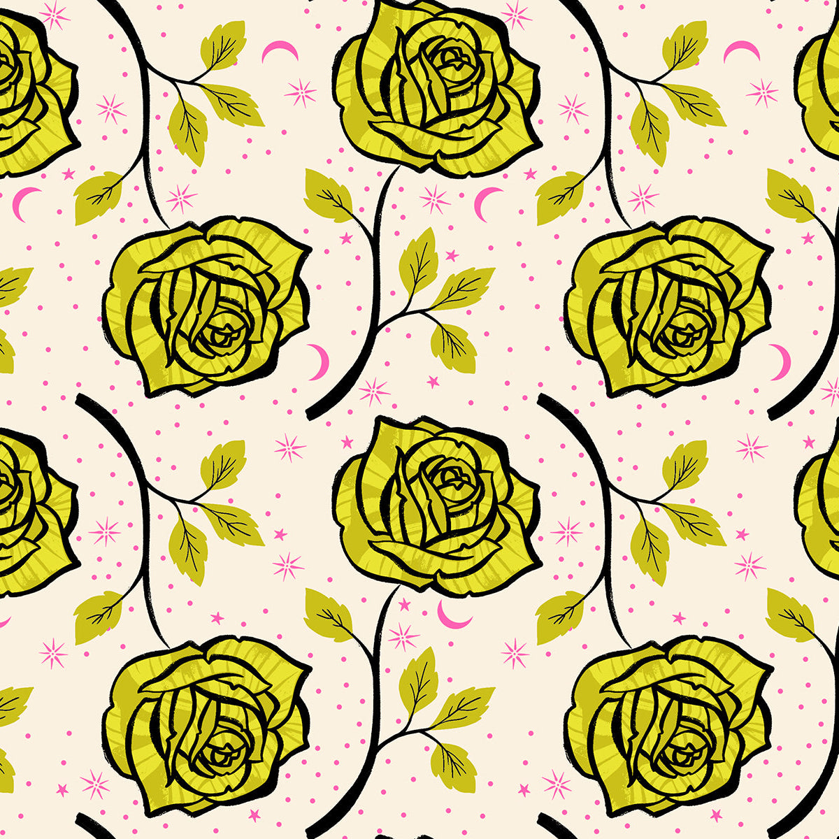 Sarah Watts Ruby Star Society Moda Fabrics Ink Shop Ink Rose RS2139 11 Pistachio