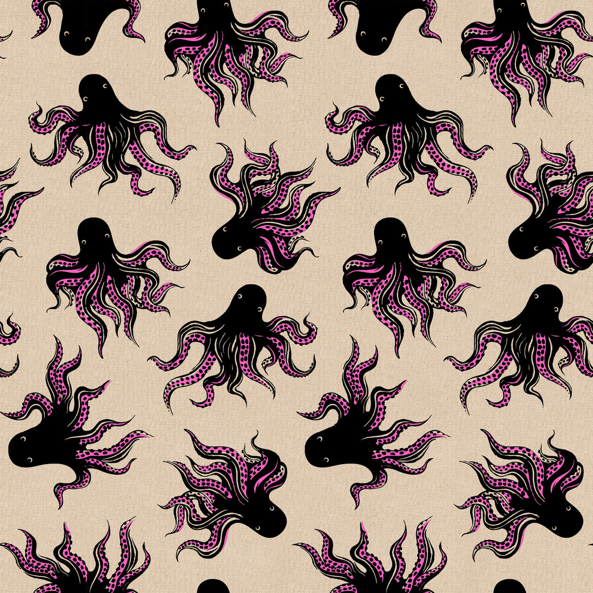 Sarah Watts Ruby Star Society Moda Fabrics Ink Shop Mystery Food Canvas RS2142 14L Neon Pink