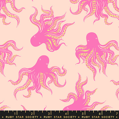 Sarah Watts Ruby Star Society Moda Fabrics Ink Shop Mystery Food RS2144 12 Peach Cream